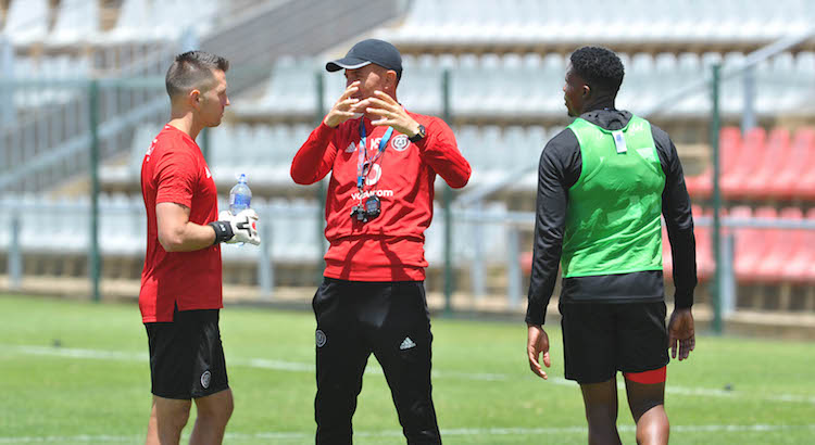 Milutin Sredojevic, head coach of Orlando Pirates during the Orlando Pirates Training on the 22 October 2018 at Rand Stadium / Pic Sydney Mahlangu/BackpagePix