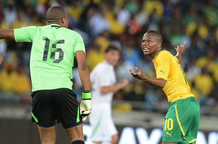 Thulani Serero and Bafana teammates