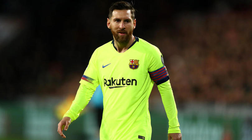 Lionel Messi of Barcelona