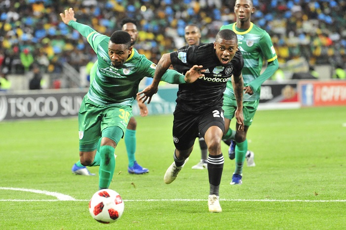 Thabiso Semenya of Baroka FC and Thabiso Kutumela of Orlando Pirates