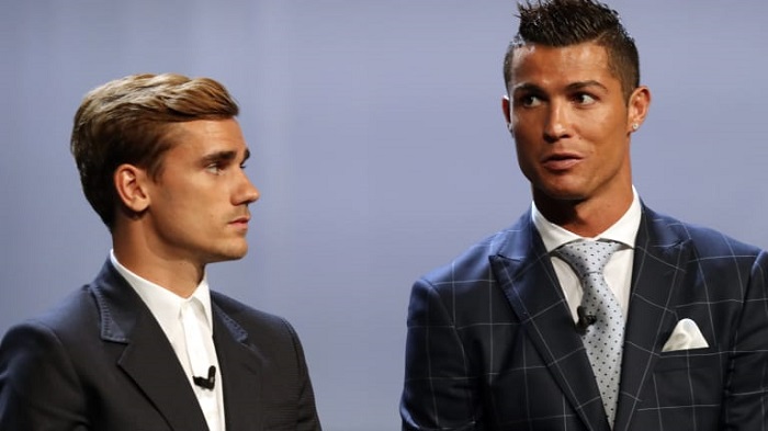 Antoine Griezmann and Cristiano Ronaldo