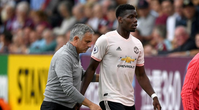 Jose Mourinho and Paul Pogba