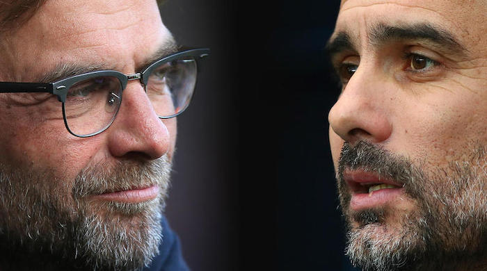 Jurgen Klopp and Pep Guardiola