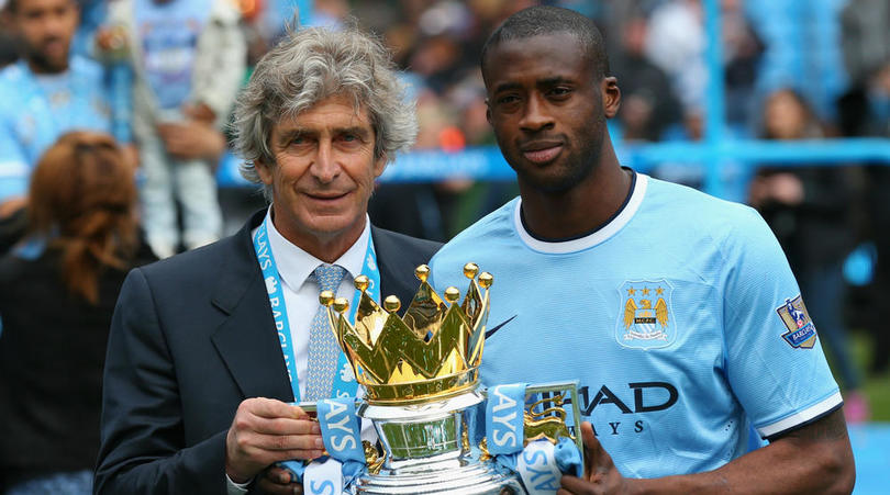 Manuel Pellegrini and Yaya Toure