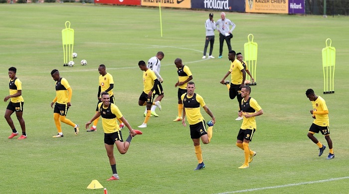 Kaizer Chiefs training ahead of their Absa Premiership clash