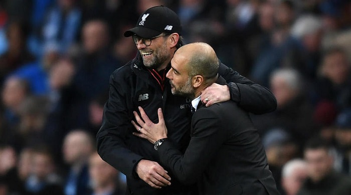 Jurgen Klopp and Pep Guardiola