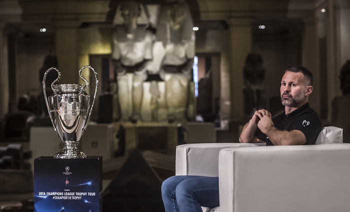 Ryan Giggs with the Champions League trophy