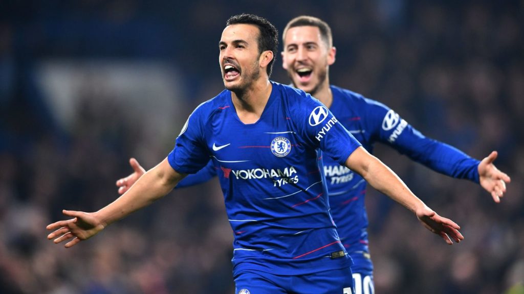 Pedro powers Chelsea past sluggish Spurs