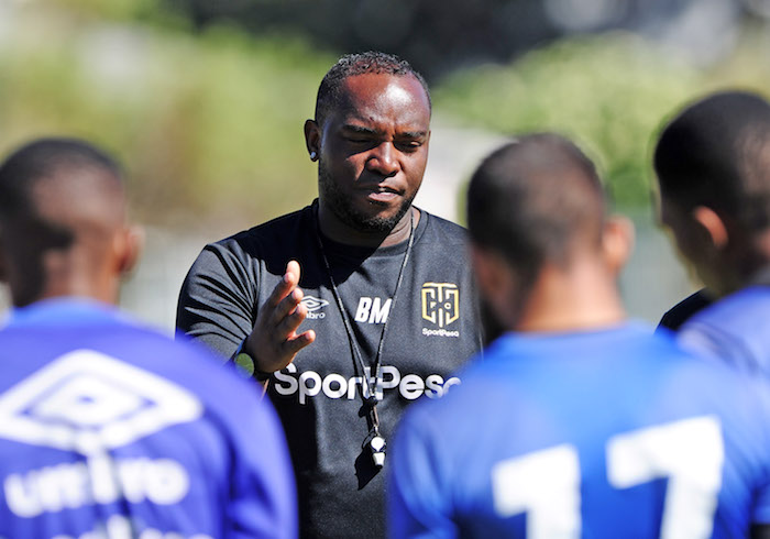 Benni McCarthy during a training session at Hartleyvale