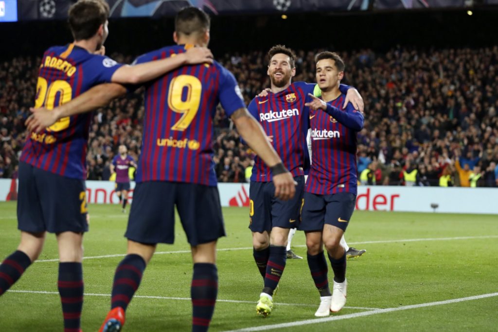 Messi shines as Barca move into UCL quarters