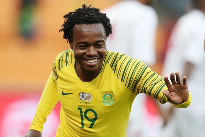 Percy Tau of Bafana Bafana