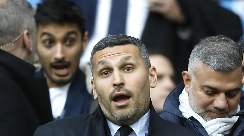 Manchester City chairman Khaldoon Al Mubarak in the stands