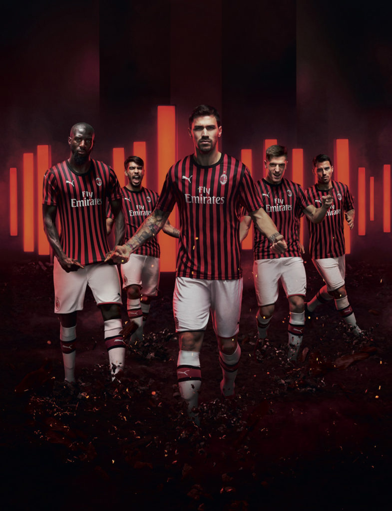 Puma unveils new AC Milan home kit