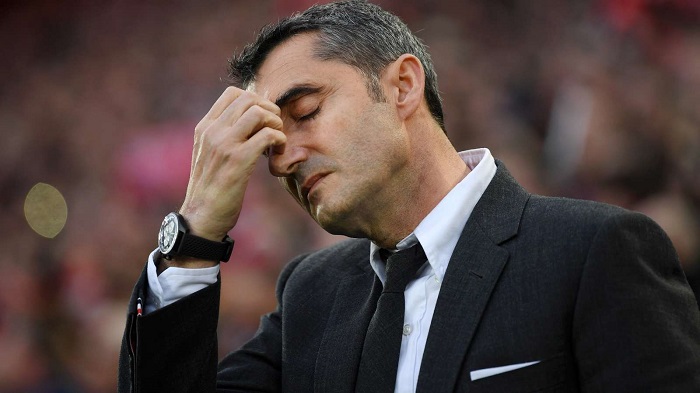 Ernesto Valverde of Barcelona