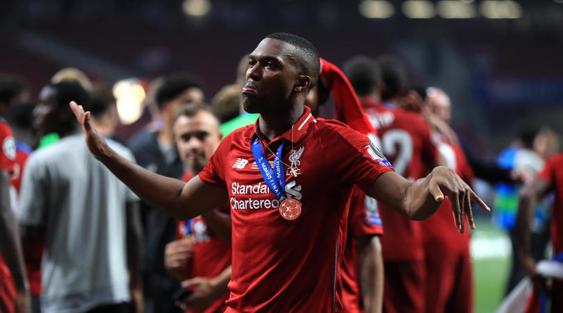 Daniel Sturridge celebrates victory after winning the UEFA Champions League Final at the Wanda Metropolitano, Madrid.