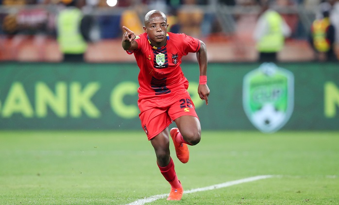 TS Galaxy's Nedbank Cup hero Orlando Pirates loanee Zakhele Lepasa