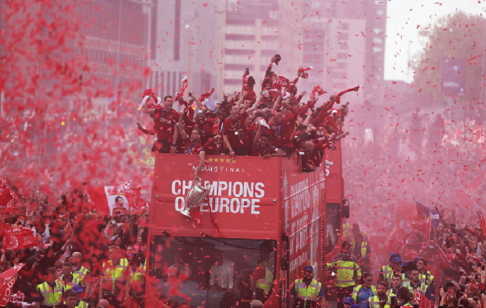 Liverpool trophy parade