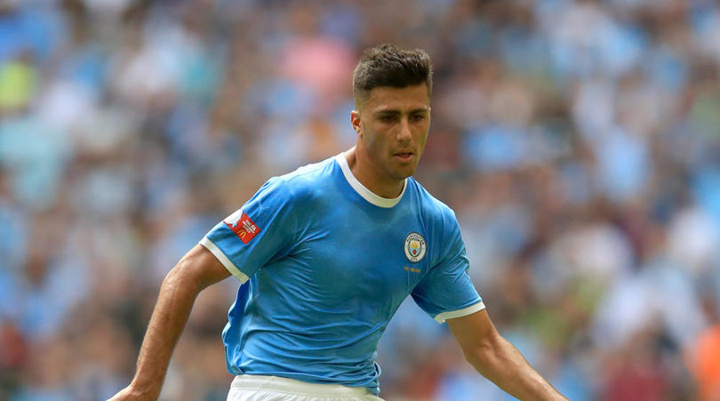 Manchester City's Rodrigo Hernandez Rodri during the Community Shield match at Wembley Stadium, London.