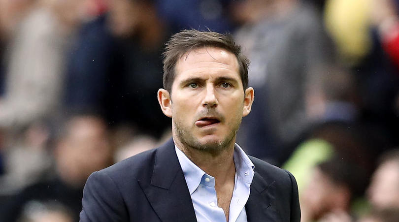 Chelsea manager Frank Lampard during the Premier League match at Old Trafford, Manchester.