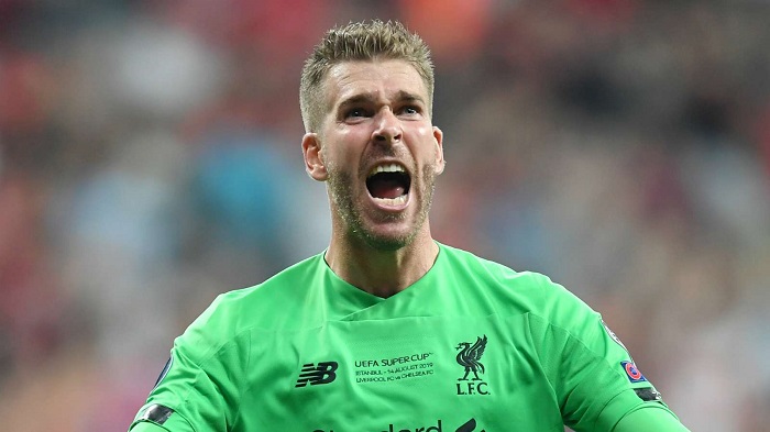 Liverpool goalkeeper Adrian