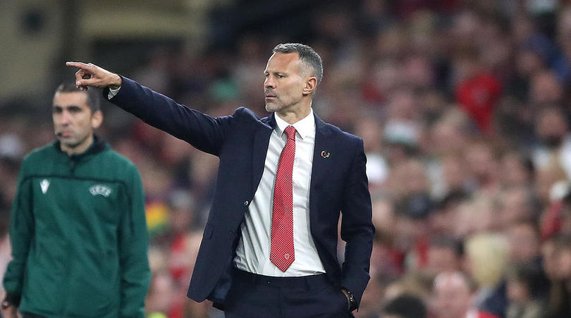 Wales manager Ryan Giggs gestures on the touchline during the UEFA Euro 2020 Qualifying, Group E match at The Cardiff City Stadium, Cardiff.