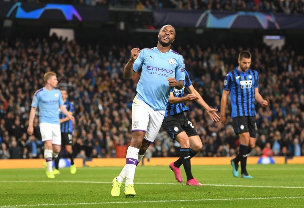 Sterling nets a hat-trick as Man City hammer Atalanta