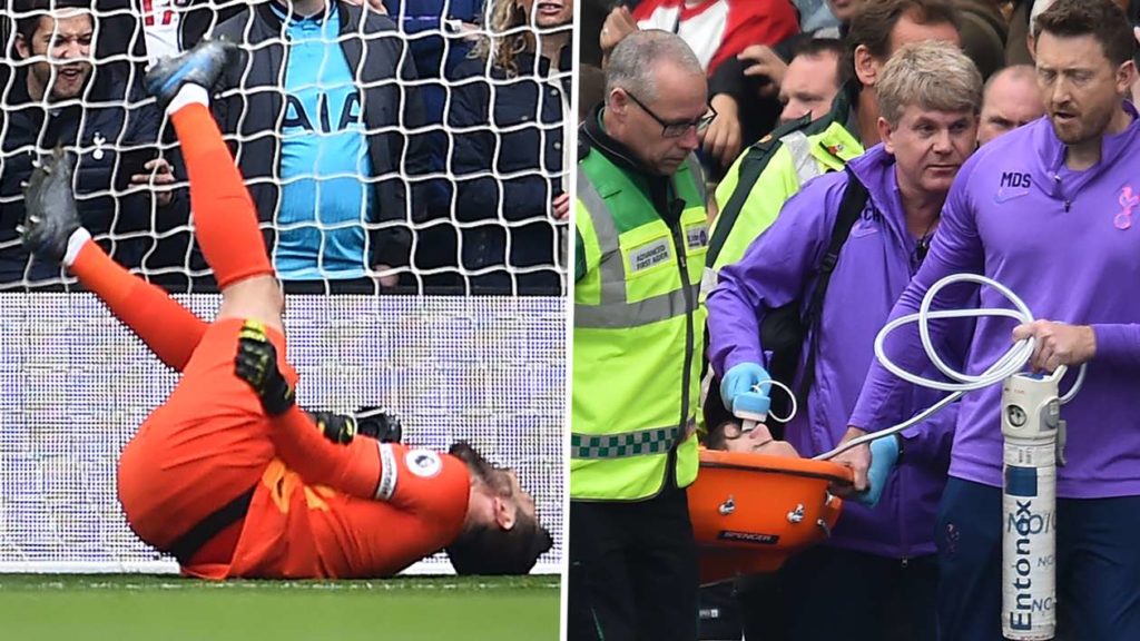 Lloris suffering dislocated elbow against Brighton