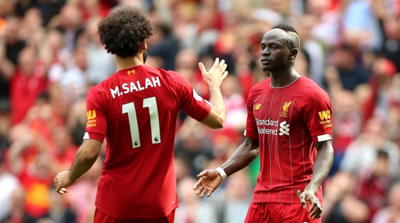 Liverpool's Sadio Mane and Mohamed Salah