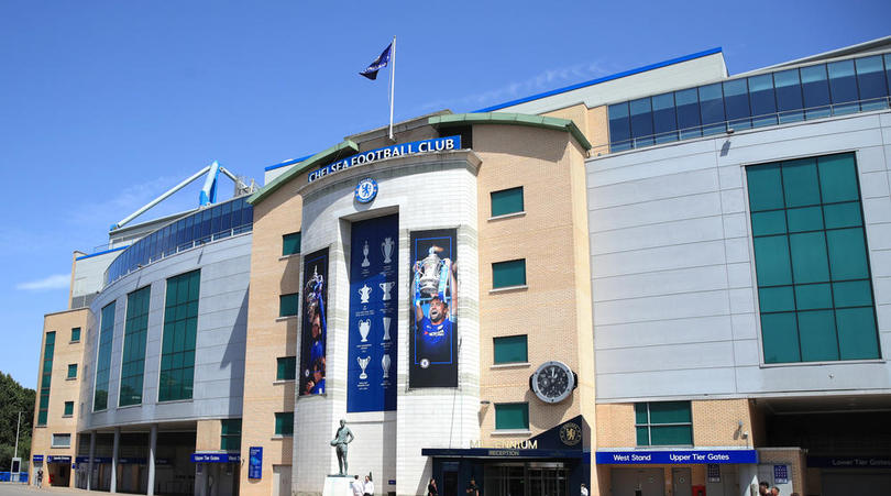 A general view Chelsea stadium Stamford Bridge, London.