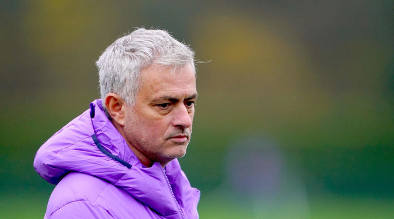 Tottenham Hotspur manager Jose Mourinho during the training session at Tottenham Hotspur Training Centre, London.