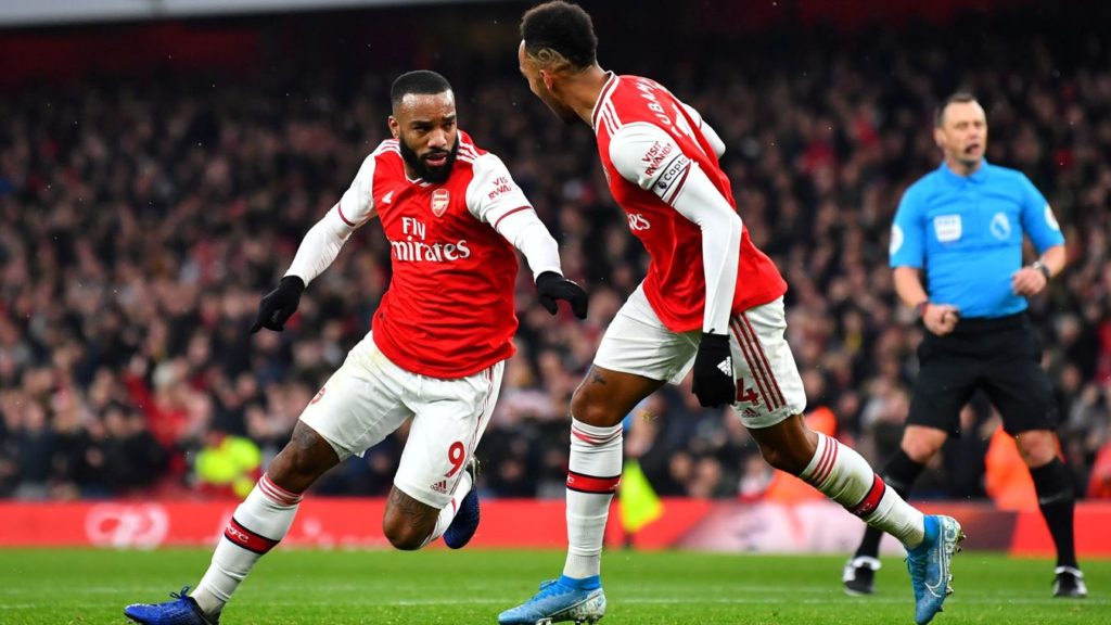 Lacazette double spares Arsenal's blushes