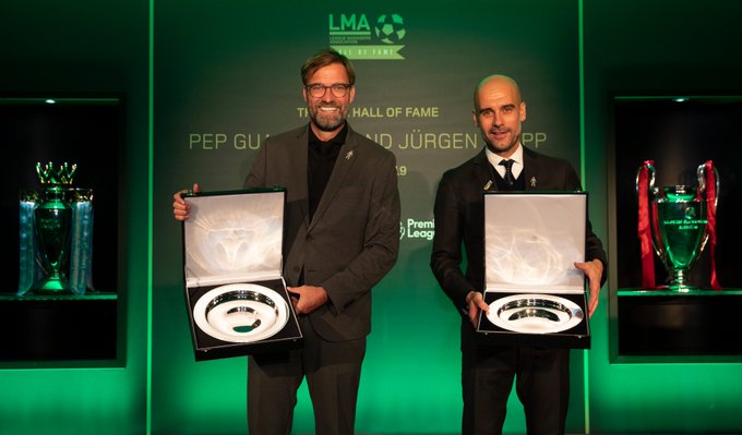 Klopp, Guardiola inducted to managers’ Hall of Fame