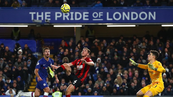 Bournemouth's Dan Gosling scoring the winner against Chelsea