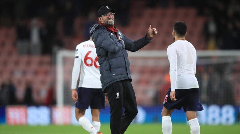 Liverpool manager Jurgen Klopp reacts after the Premier League match at the Vitality Stadium, Bournemouth.