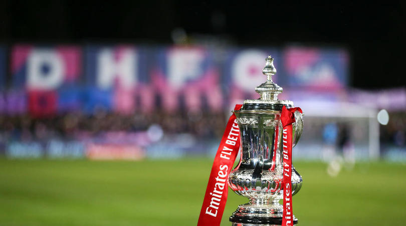 A general view of the FA Cup trophy