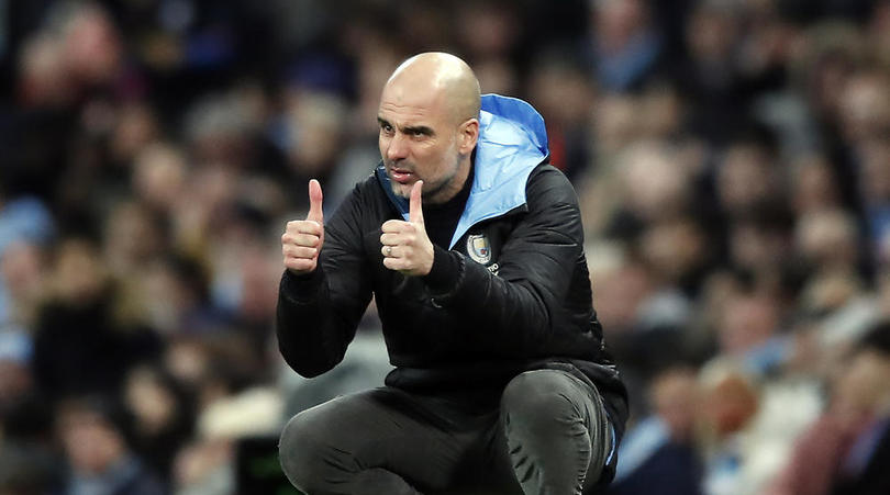 Manchester City manager Pep Guardiola during the Carabao Cup Semi Final, second leg match at the Etihad Stadium, Manchester.