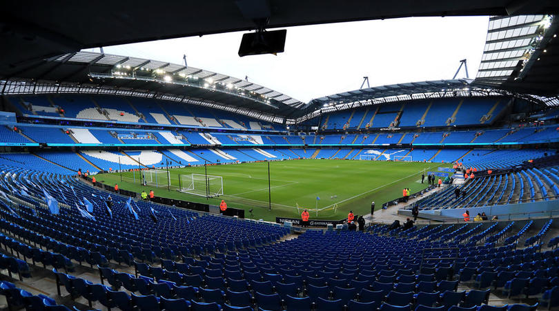 A general view of the Etihad Stadium, home of Manchester City