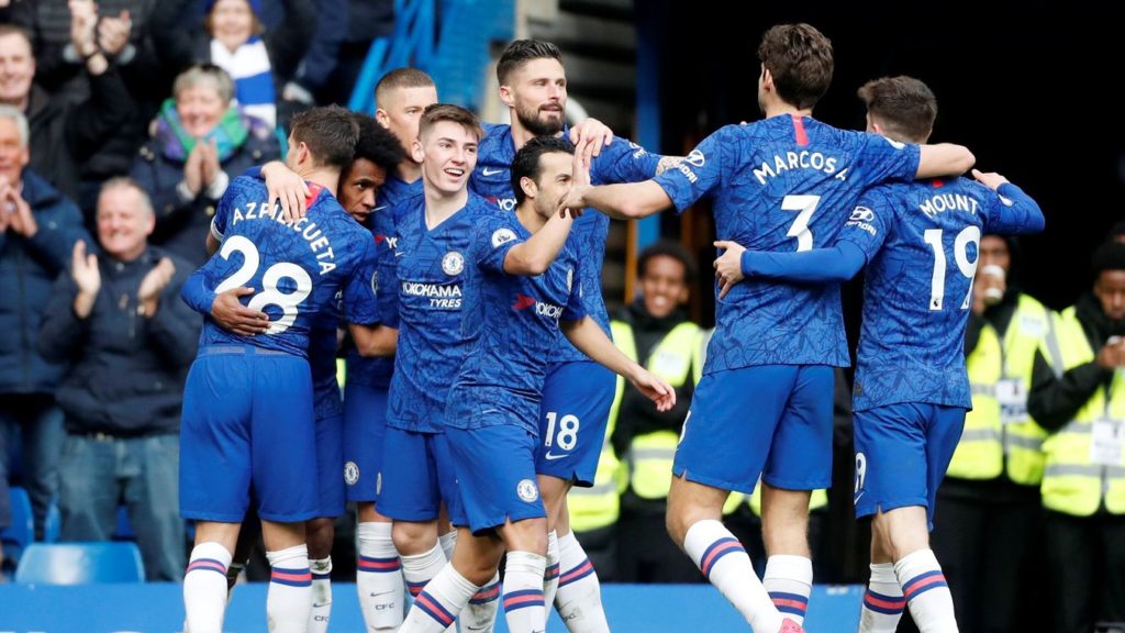 Chelsea put four past Everton on Ancelotti’s return