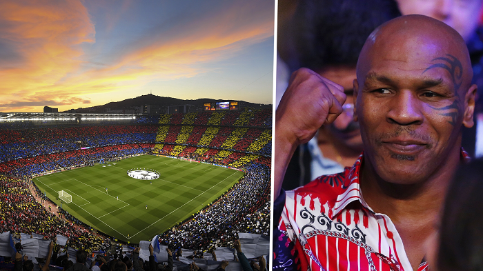 Tyson's cannabis company vying for Camp Nou naming rights