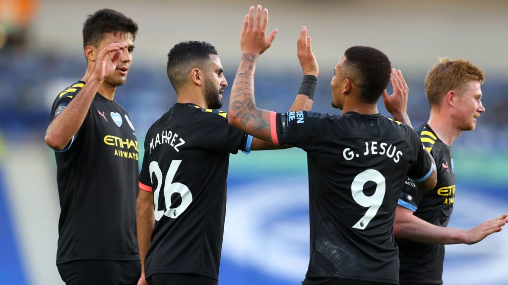 Sterling hits hat-trick as Man City run riot