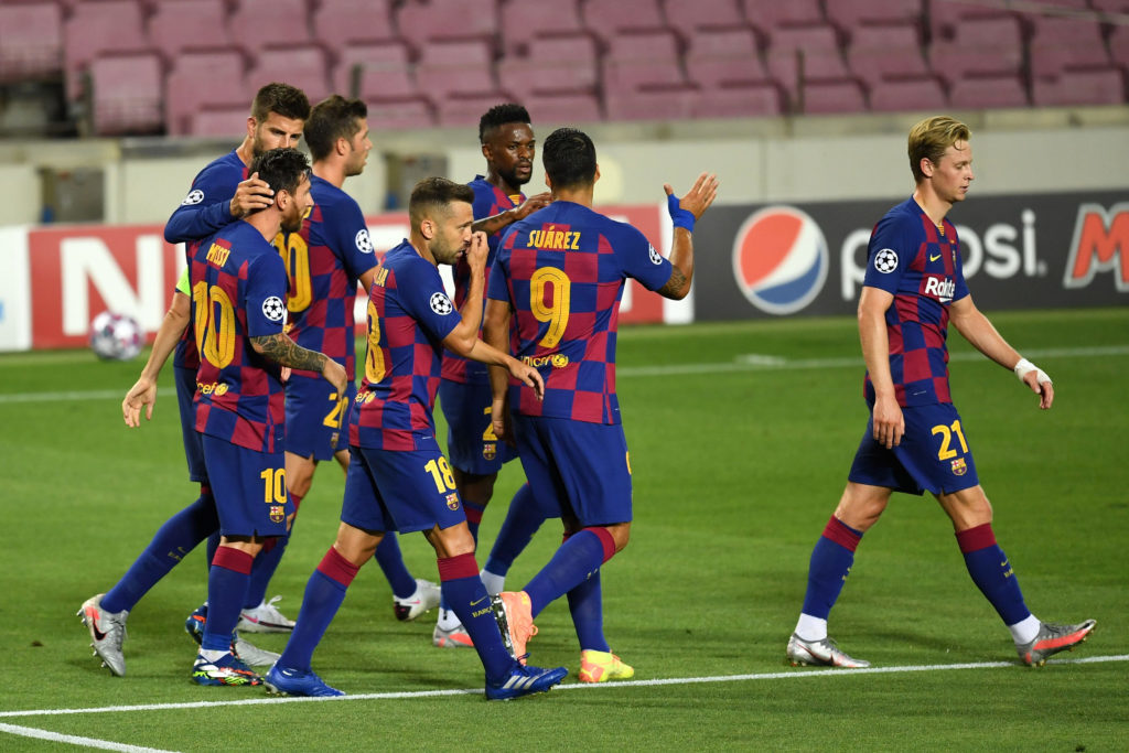 Messi shines as Barcelona set up Bayern clash