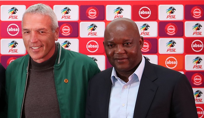 Ernst Middendorp, coach of Kaizer Chiefs and Pitso Mosimane, coach of Mamelodi Sundowns